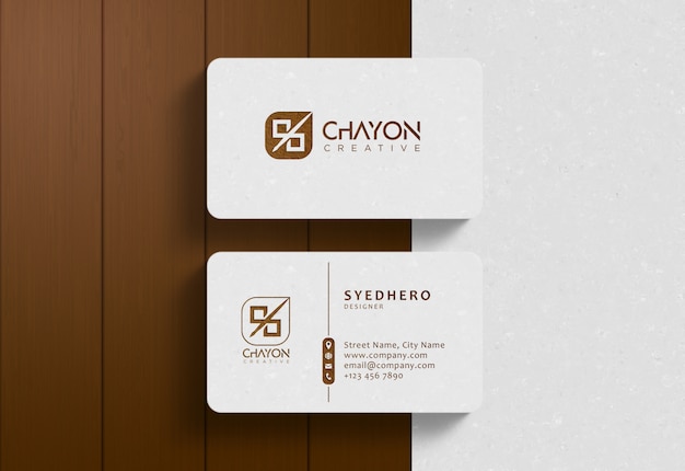 Luxury business card mockup