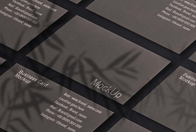 Luxury Business Cards Embossed Mockup