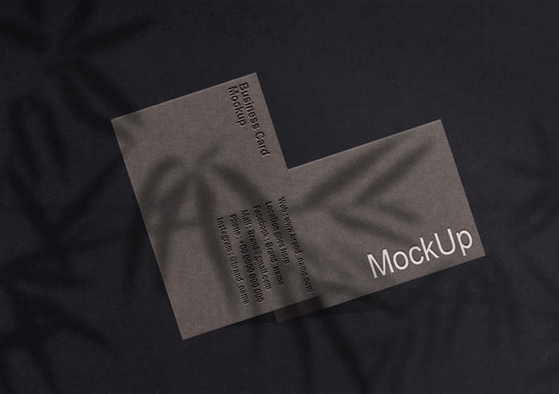 Luxury Business Cards Embossed Mockup