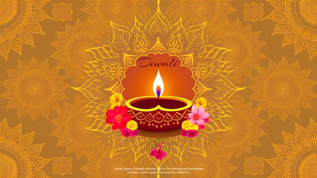 Luxury design for diwali festival background