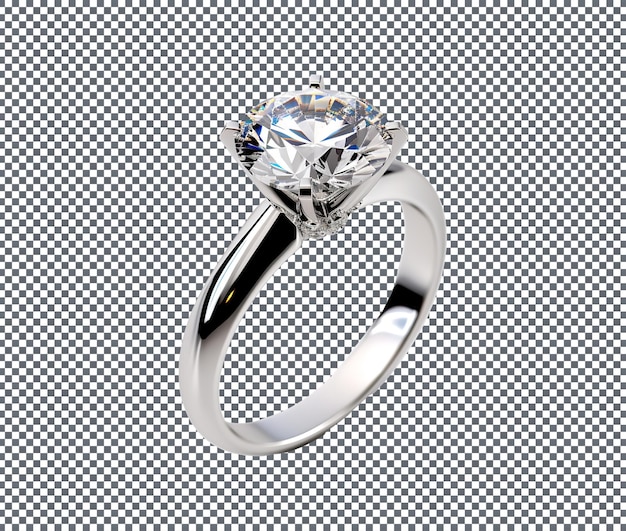 Luxury Diamond Ring isolated on transparent background