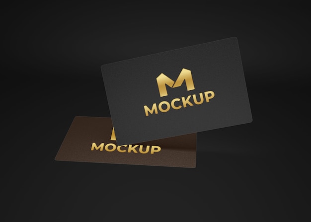 Luxury and elegant business card mockup