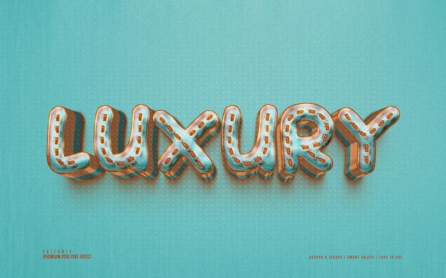 Luxury fully editable premium psd text effect