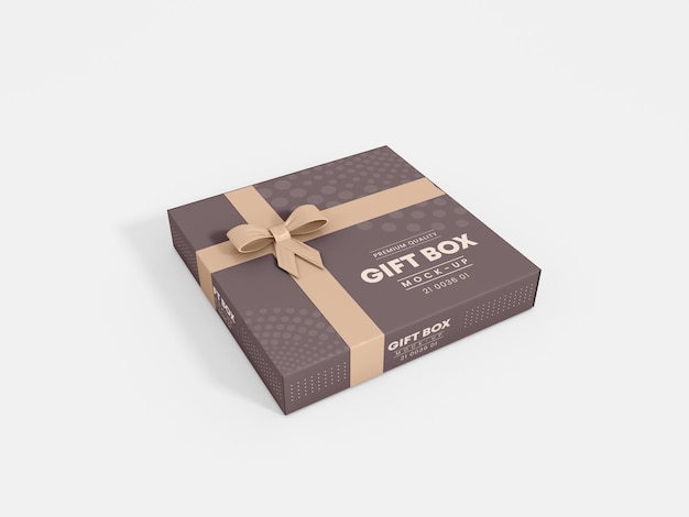 Luxury Gift Box Branding Mockup