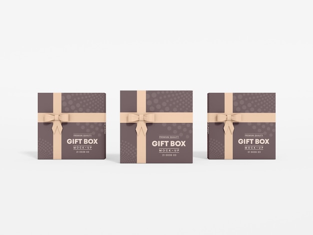 Luxury Gift Box Branding Mockup