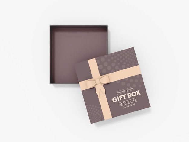 Luxury Gift Box Branding Mockup