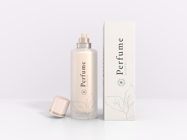 Luxury Glass Perfume Spray BottleBranding Mockup