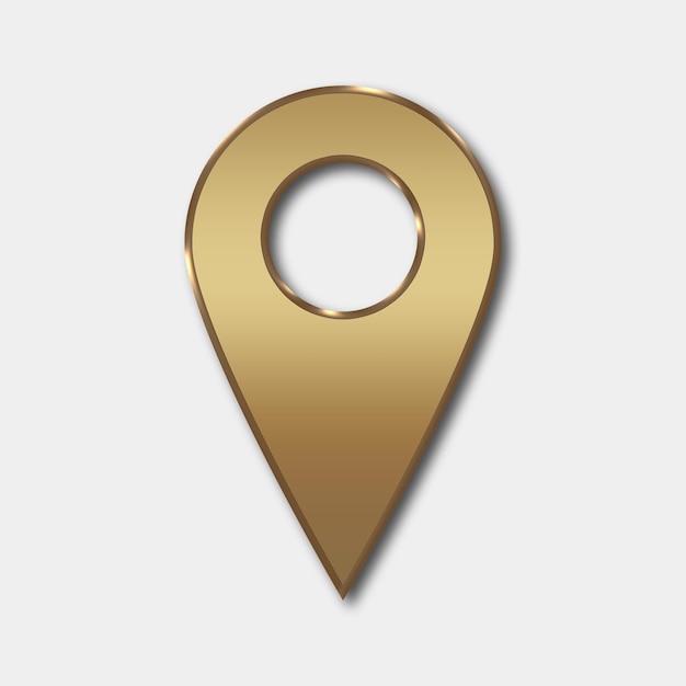 Luxury golden place icon illustration design