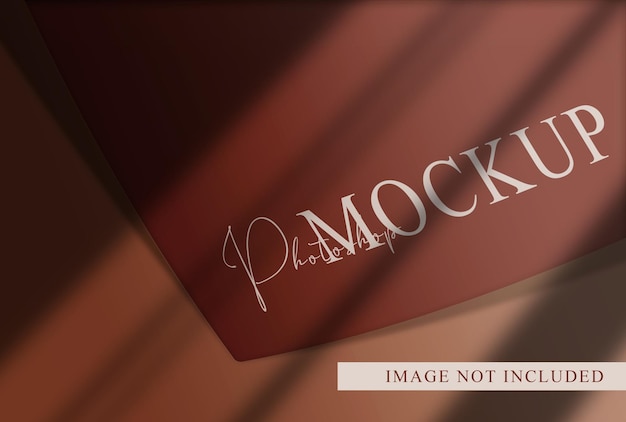 luxury logo mockup card above