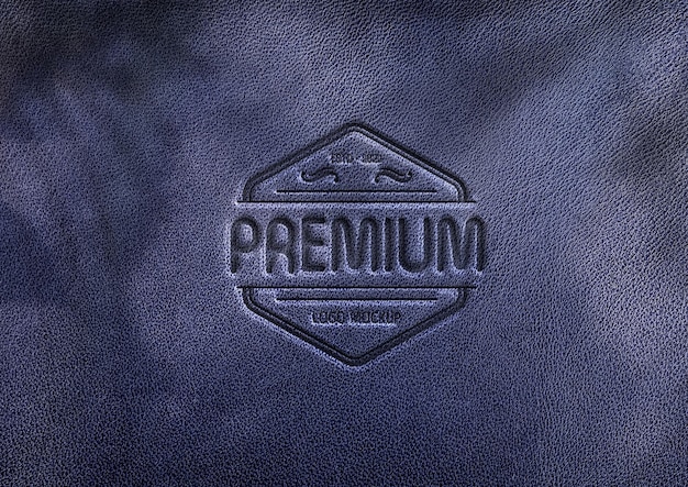 Luxury logo mockup front view