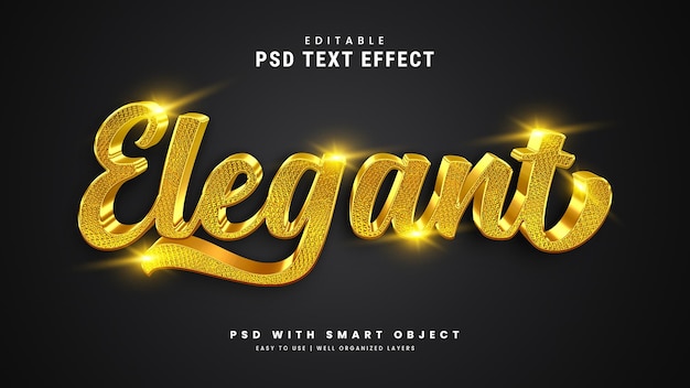 Luxury luquid gold 3d editable text effect mock up Premium Psd