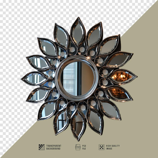 luxury mirror mandala frame vector image without background hd quality