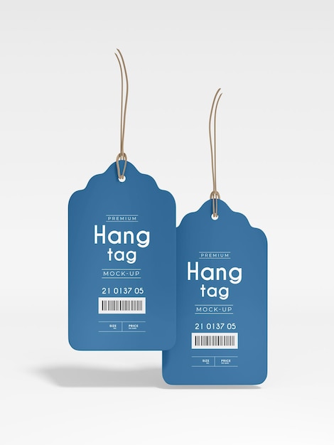 Luxury Paper Label Hang Tag Branding Mockup