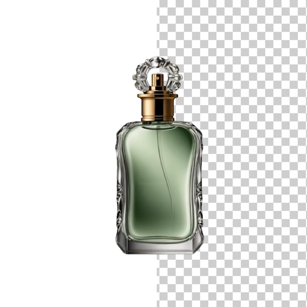 Luxury perfume bottle isolated on transparent background