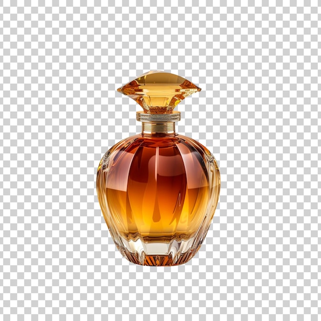 Luxury perfume bottle isolated on a transparent background