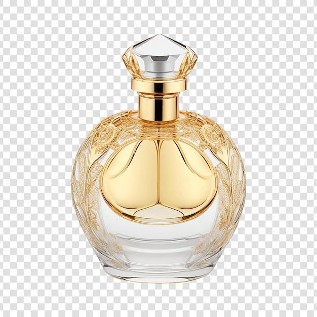 luxury perfume bottle isolated on transparent background