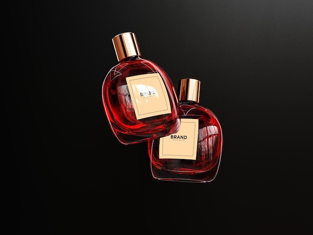 Luxury perfume bottle mockup