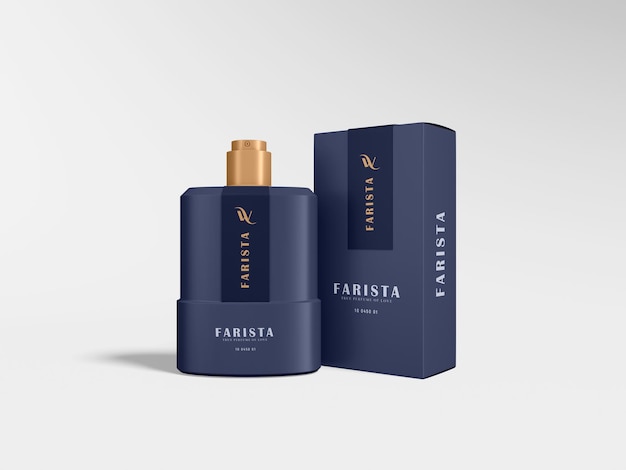 Luxury Perfume Spray Bottle Branding Mockup