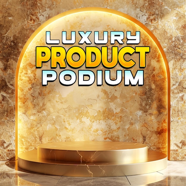 luxury product 3d podium display background for social media post