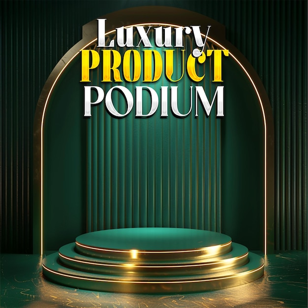 luxury Product 3d podium display for post background