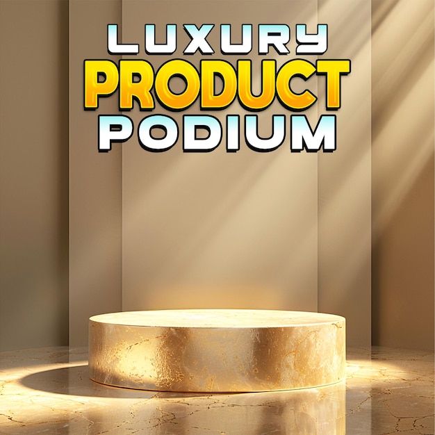 luxury Product 3d podium display for post background