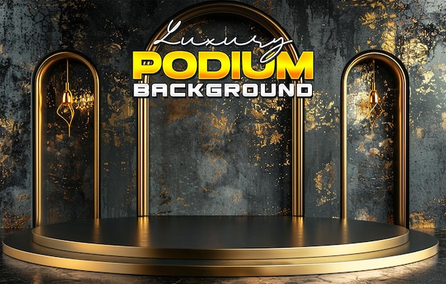 Luxury product podium display background