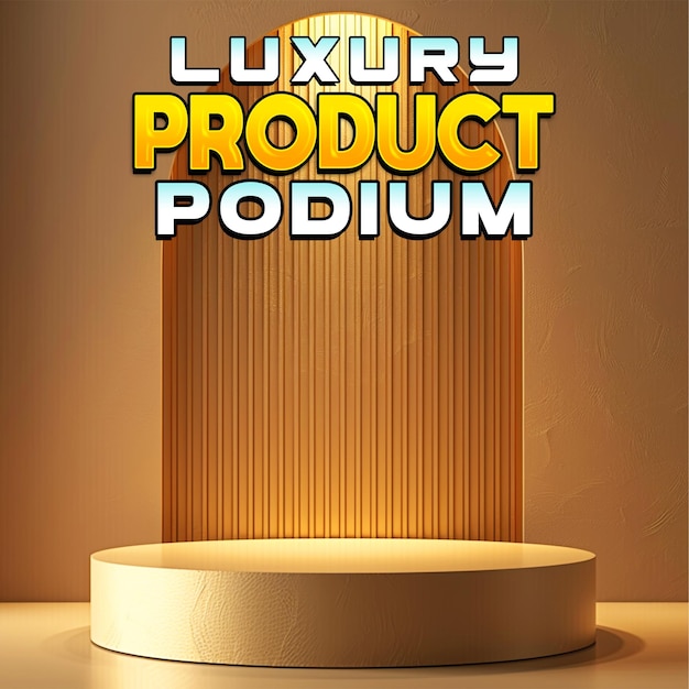 luxury product podium display for post background