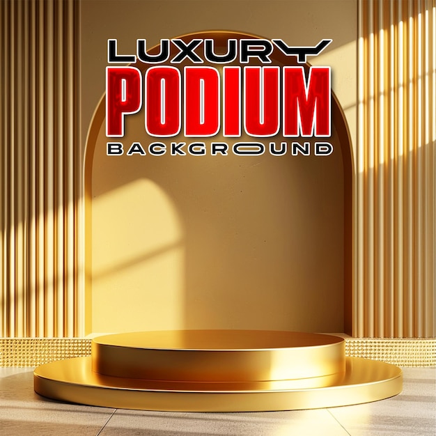 luxury product podium for post background