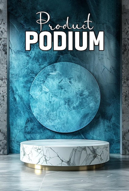 PSD luxury product podium for poster background