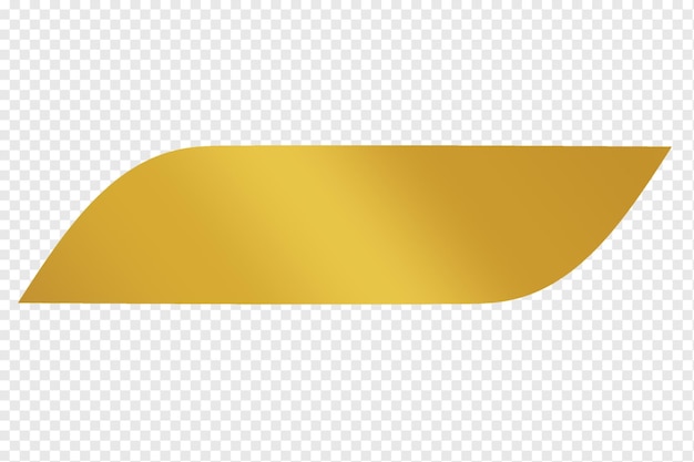 luxury ribbon text box blank gold element golden ribbon element design template transparent