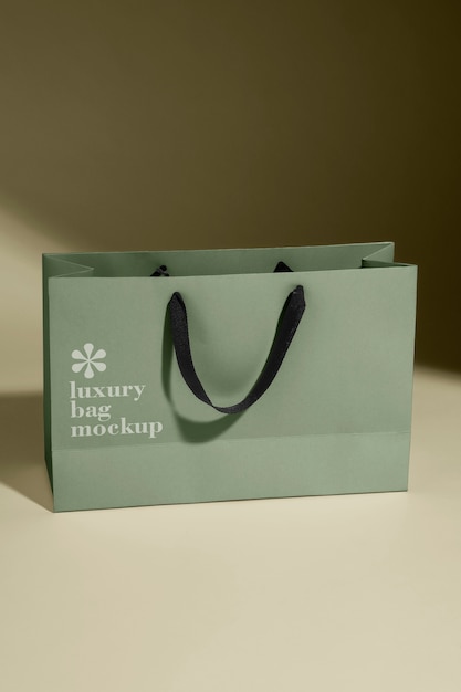 Luxury shopping bag mockup