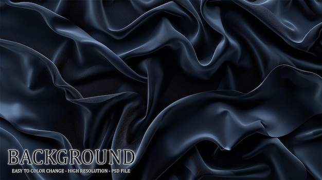 Luxury silk fabric on transparent background