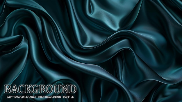 Luxury silk fabric on transparent background