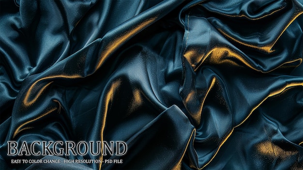 Luxury silk fabric on transparent background