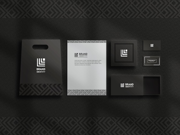 Luxury stationery mockup