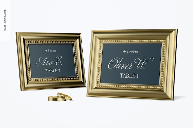 Luxury Table Numbers Mockup