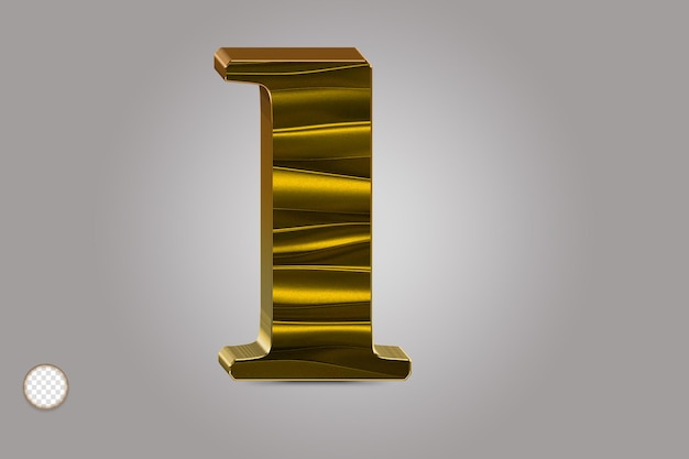 luxury text effect gold 3d text style, 3D Text Number 01