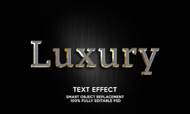 luxury text effect template