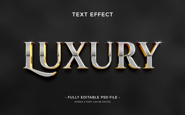 PSD luxury text effect