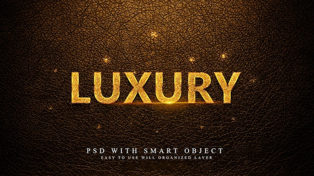 Luxury text effect