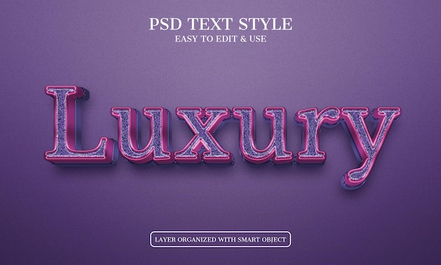 Luxury Text Style PSD File