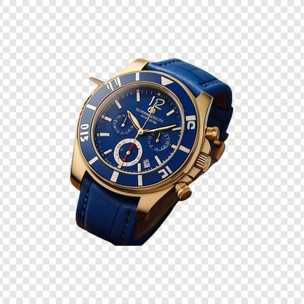 PSD luxury watch isolated on transparent background