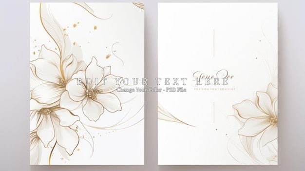 Luxury wedding invitation card background