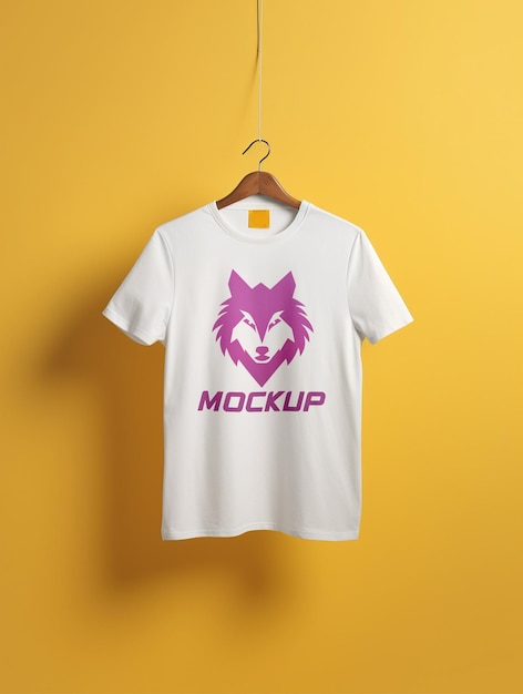 Luxury White tshirt mockup psd