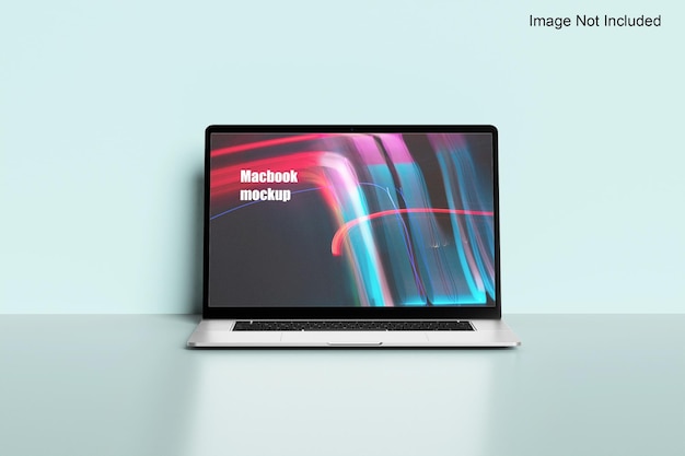 Macbook on desk mockup