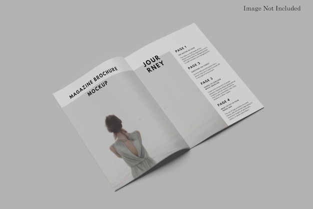 Magazine brochure mockup