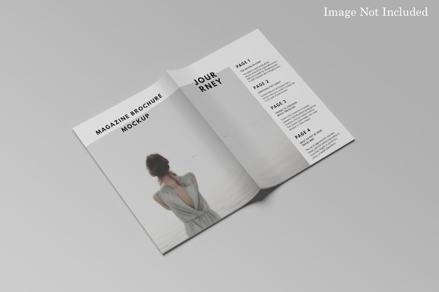 Magazine brochure mockup