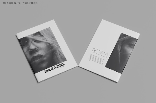 MAGAZINE AND CATALOG BROCHURE MOCKUP