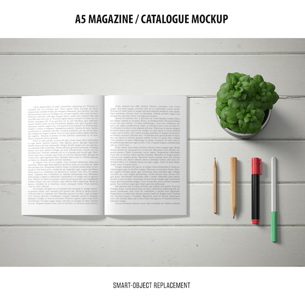  Magazine Catalogue Mockup