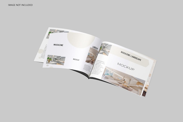 MAGAZINE LANDSCAPE MOCKUP